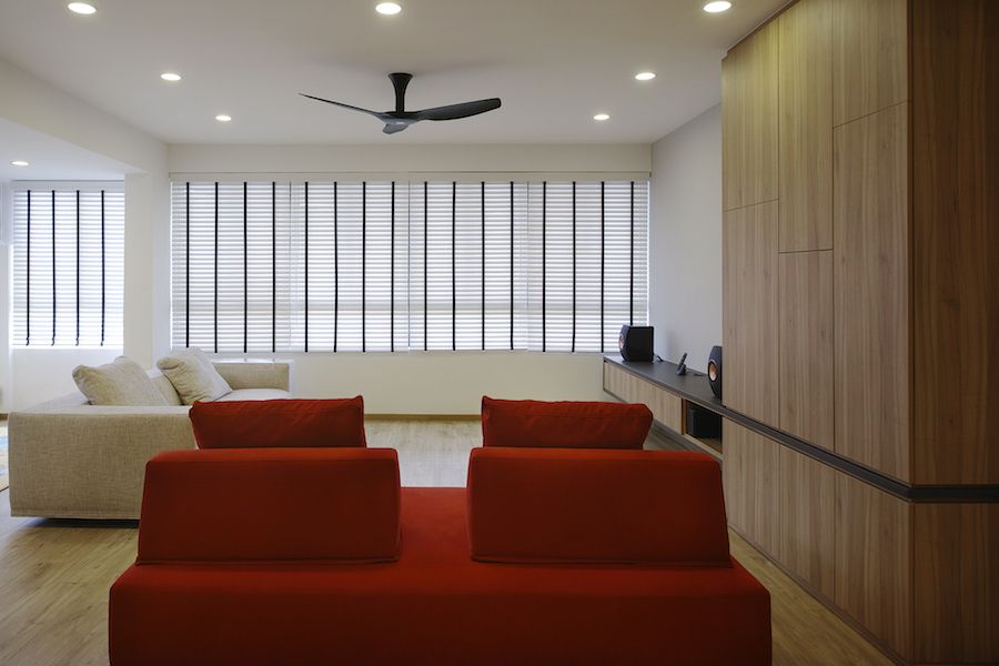 Bedok Court Home Interior Design Living Room Sofa