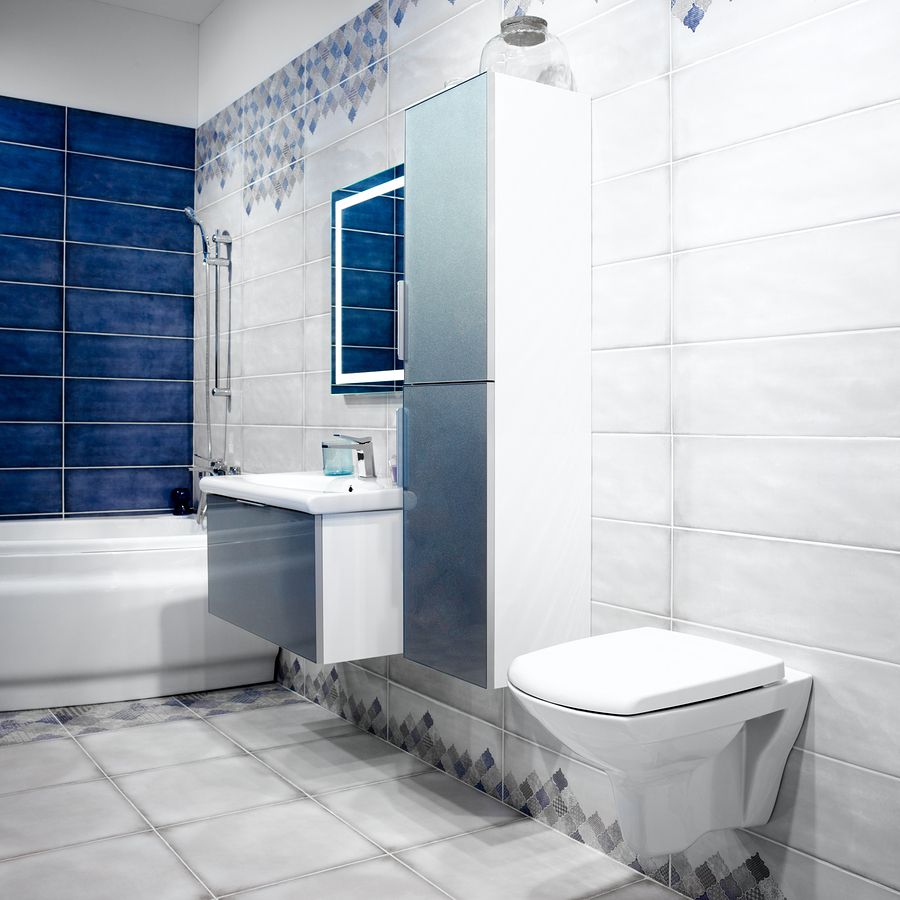 Classic Blue Pantone Colour of the Year Home Interior Design Bathroom